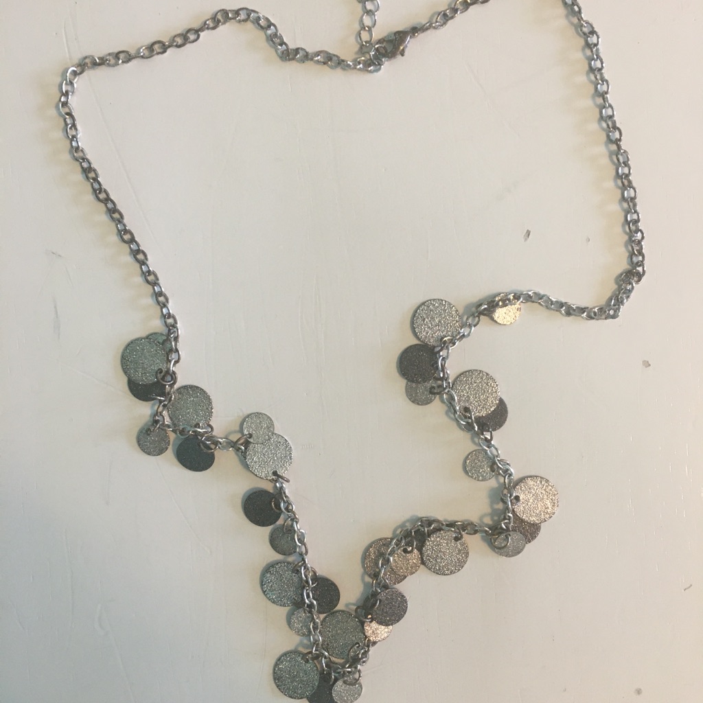 Silver Shades Semi Long Necklace
